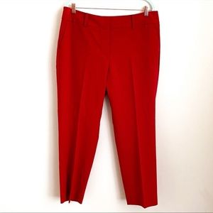 Ann Taylor factory Curvy fit red cropped pants SIZE 14